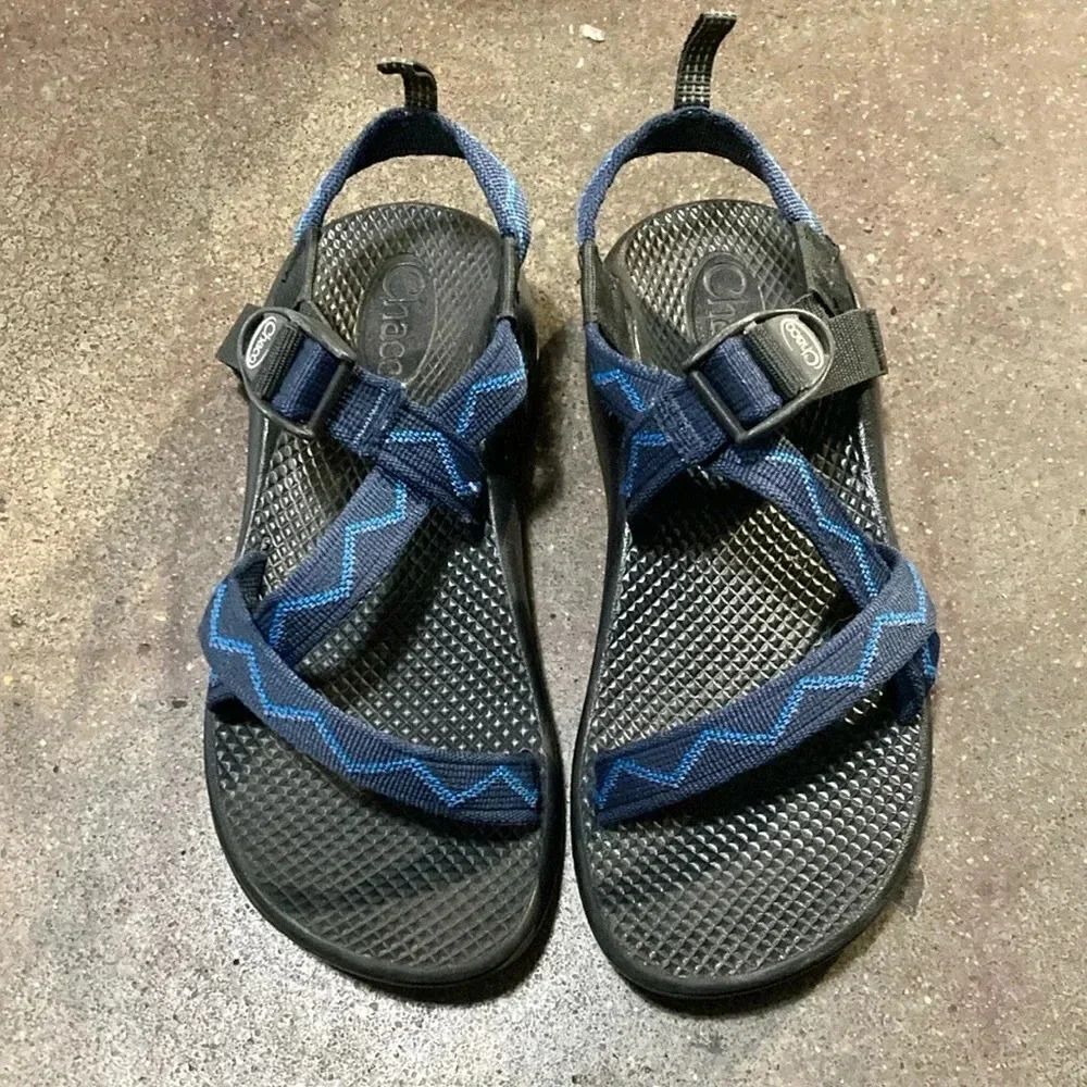 Chaco Black and Blue Sandals